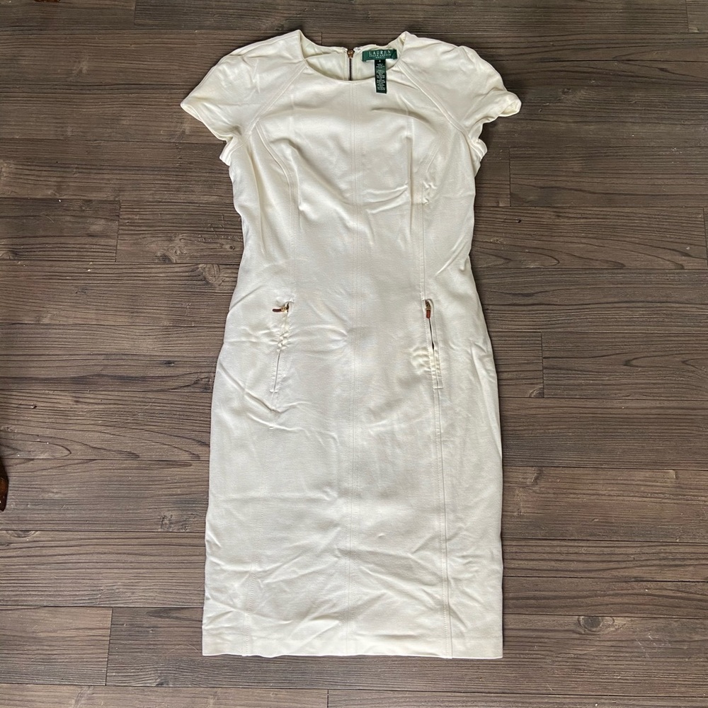 [Lauren Ralph Lauren] White Dress - Size 4